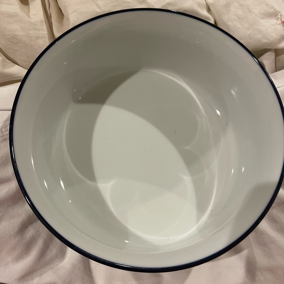 DANSK Tivoli “Belles Fleurs” BLUE Round Soufflé Casserole Baking Dish 8.25” RARE - Picture 3 of 9